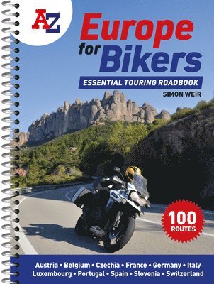 Simon Weir, A-Z Maps - -Z Europe for Bikers, Häftad