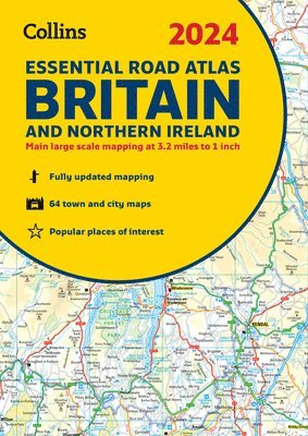 Collins - Collins: 2024 Collins Essential Road Atlas Britain and North, Häftad
