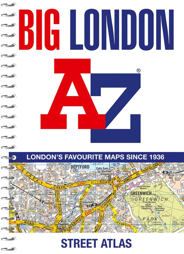 A-Z Maps - Big London A-Z Street Atlas, Häftad