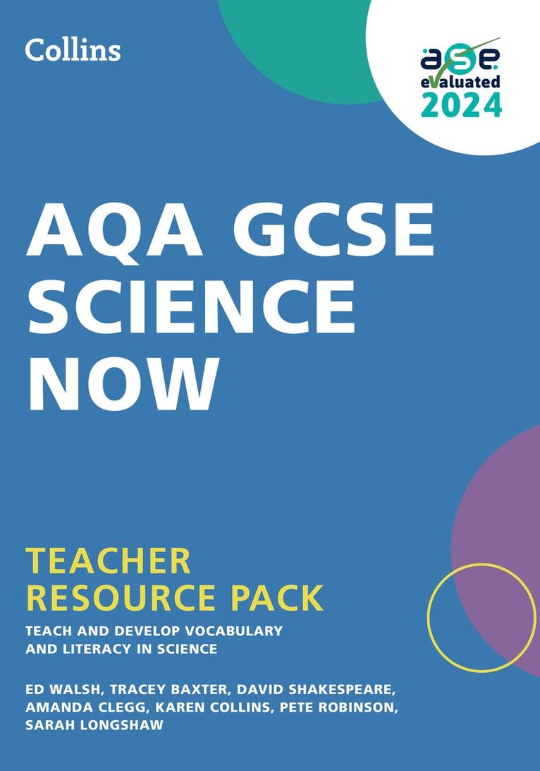Ed Walsh, Tracey Baxter, David Shakespeare, Amanda Clegg, Karen Collins, Pete Robinson, Sarah Longshaw - AQA GCSE Science Now Teacher Resource Pack, Häftad