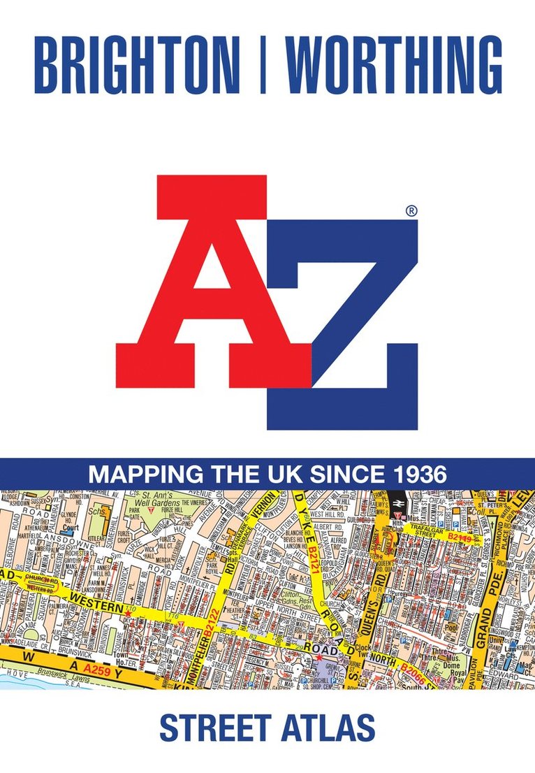 A-Z Maps, Geographers' A-Z Map Co Ltd - Brighton and Worthing A-Z Street Atlas, Häftad