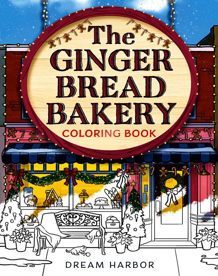 Gingerbread Bakery Coloring Book