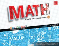 bokomslag Glencoe Math, Course 1, Teacher Walkaround Edition, Volume 1