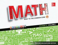 bokomslag Glencoe Math, Course 2, Teacher Walkaround Edition, Volume 1