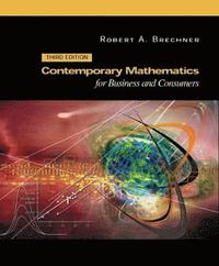 bokomslag Contemporary Mathematics for Business and Consumers