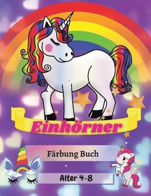 Einhörner Färbung Buch Alter 4-8