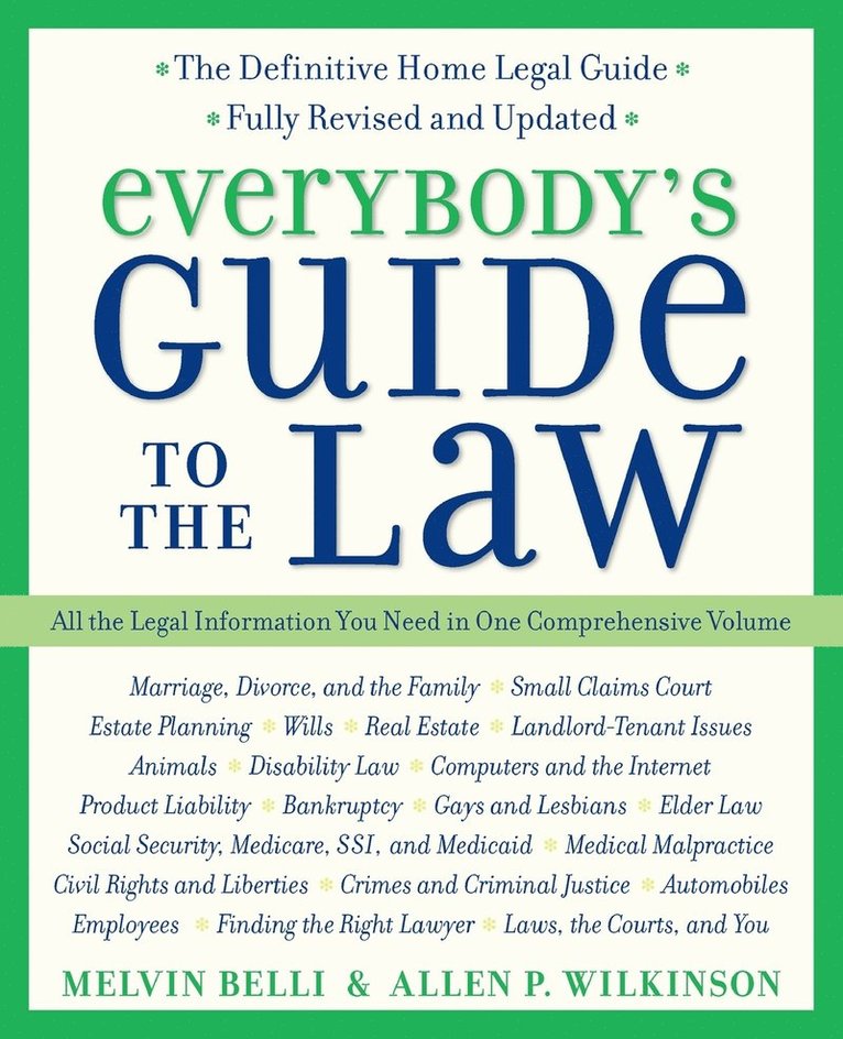 Everybody's Guide To The Law, Fully Revised & Updated, 2Nd Edition 1