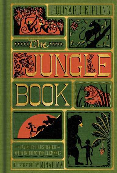 Rudyard Kipling - Jungle Book (MinaLima Edition) (Illustrated with Interactive Elements), Inbunden