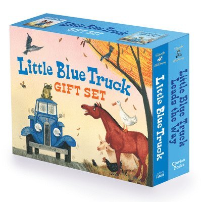 Little Blue Truck 2-Book Gift Set: Little Blue Truck Board Book, Little Blue Truck Leads the Way Board Book 1