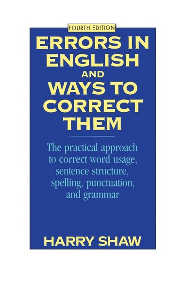bokomslag Errors in English and Ways to Correct Them
