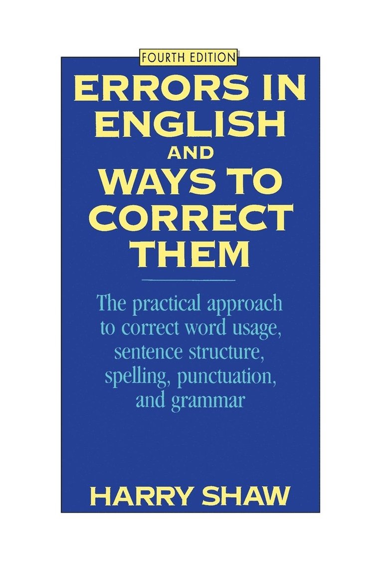Errors In English And Ways To Correct Them 1