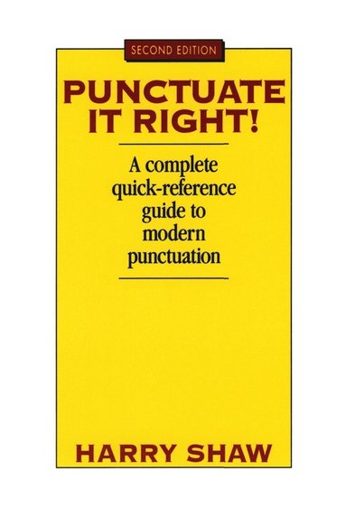 bokomslag Punctuate It Right