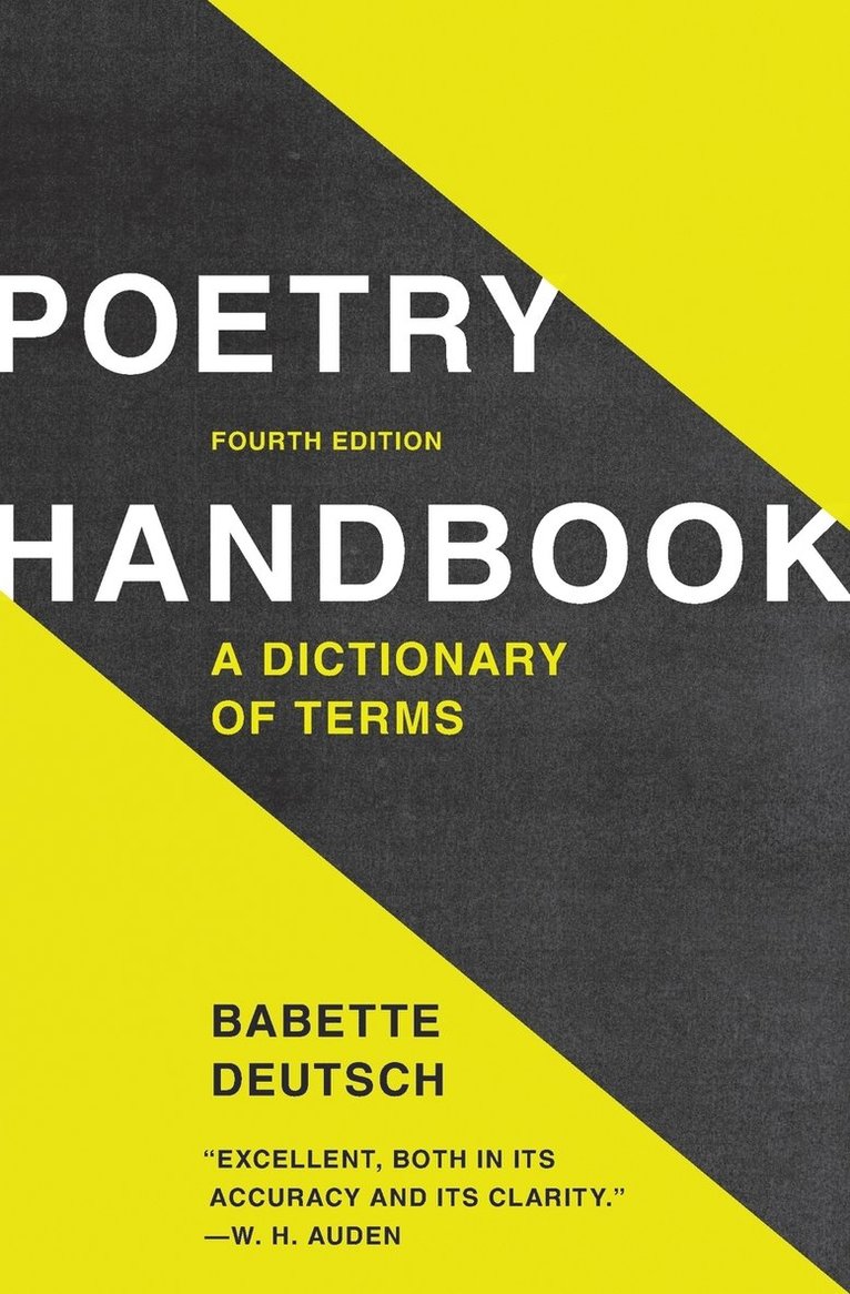 Poetry Handbook: A Dictionary of Terms (Revised)