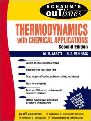 bokomslag Schaum's Outline of Thermodynamics With Chemical Applications