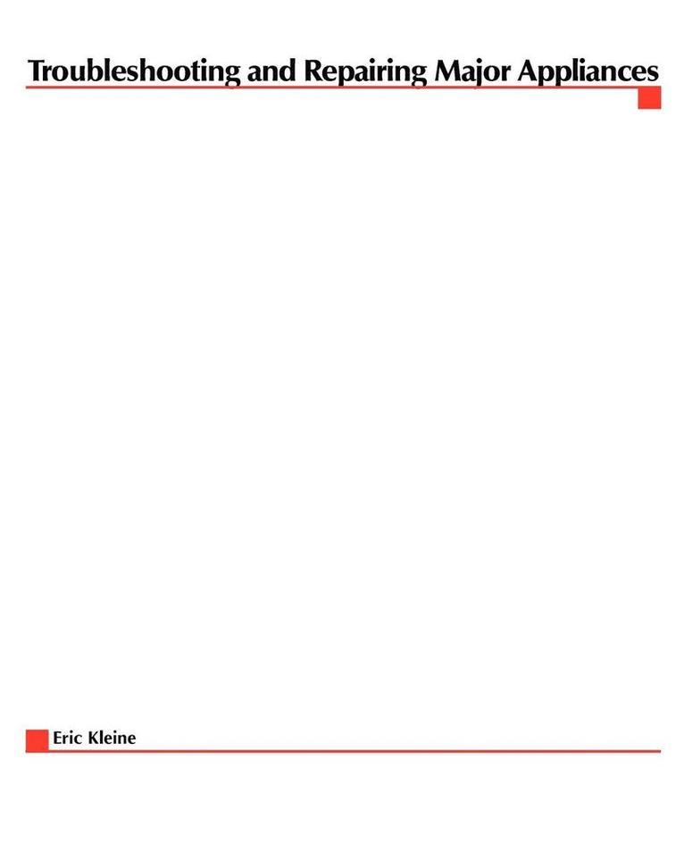 Troubleshooting and Repairing Major Appliances 1