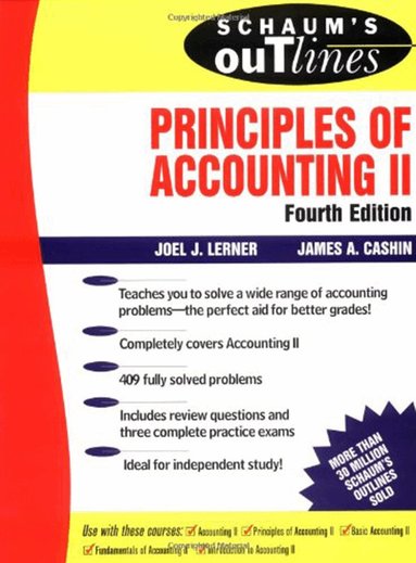 Joel Lerner, James Cashin - Schaum's Outline of Principles of Accounting II, Häftad