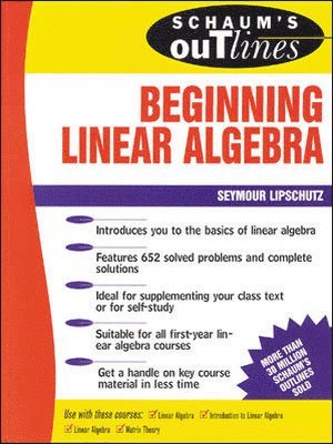 bokomslag Schaum's Outline of Beginning Linear Algebra