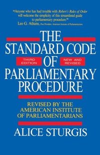 bokomslag Standard Code of Parliamentary Procedure