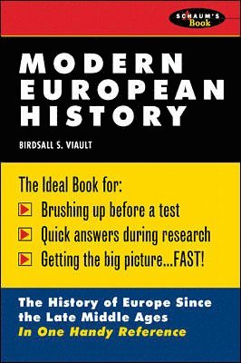 bokomslag Schaum's Outline of Modern European History