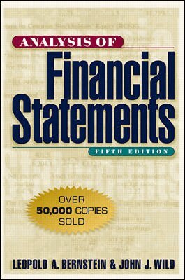 Leopold Bernstein, John Wild - Analysis of Financial Statements, Inbunden