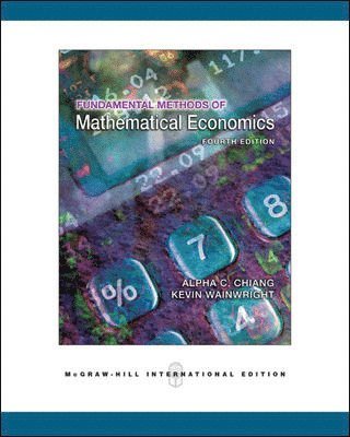 Fundamental Methods of Mathematical Economics 1