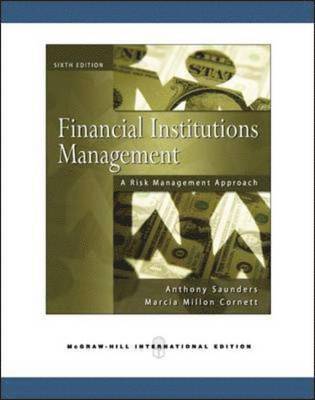 bokomslag Financial Institutions Management: A Risk Management Approach with S&P card
