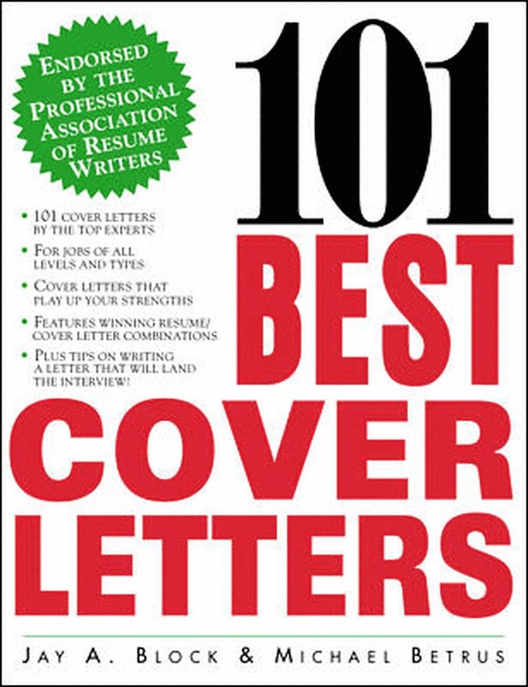Jay Block, Michael Betrus - 101 Best Cover Letters, Häftad