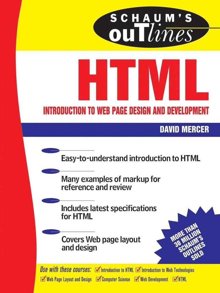 Schaum's Outline of HTML, Häftad