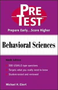 bokomslag Behavioral Sciences: PreTest Self-Assessment and Review
