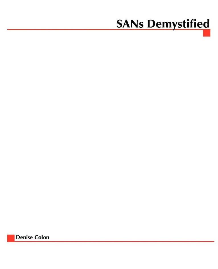 Sans Demystified 1