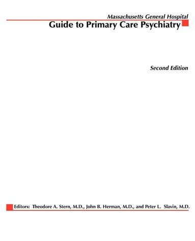bokomslag Massachusetts General Hospital Guide to Primary Care Psychiatry