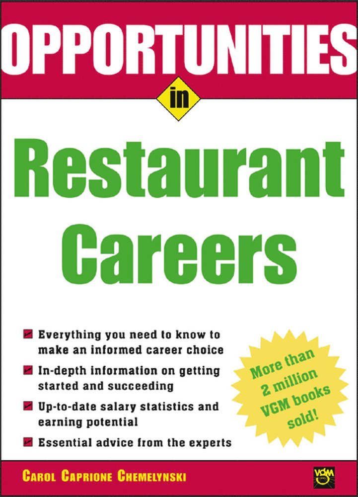Carol Chemelynski, Carol Caprione Chemelynski - Opportunities in Restaurant Careers, Häftad
