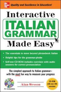 bokomslag Interactive Italian Grammar Made Easy (Book + 1CD-ROM)