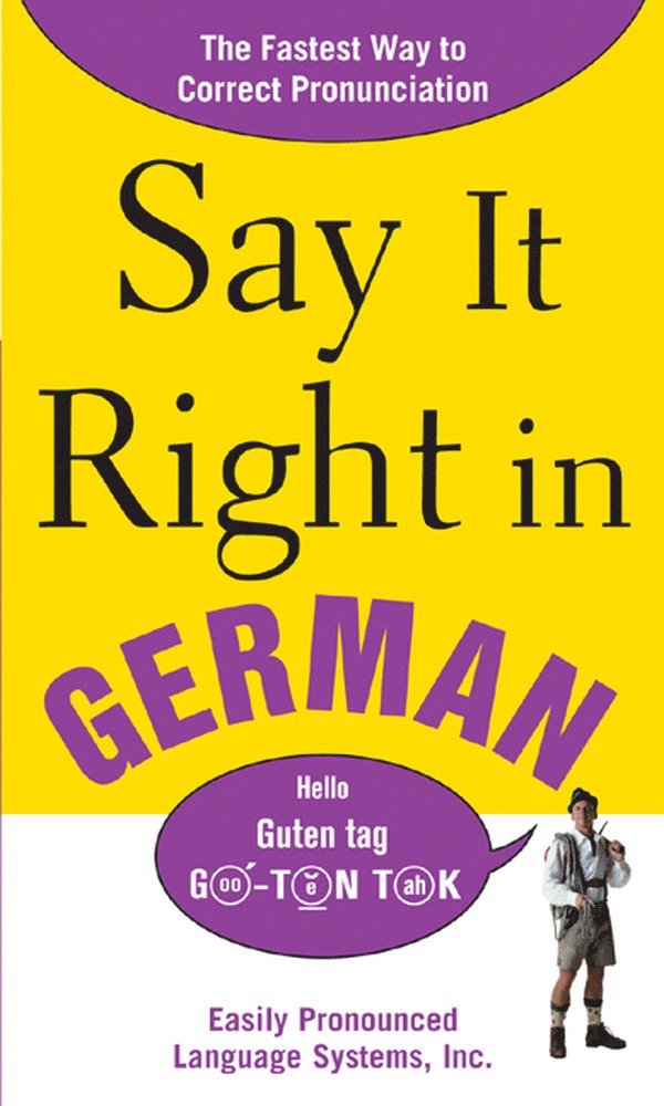 NA EPLS - Say It Right In German, Häftad