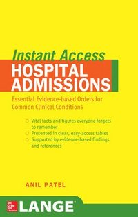 bokomslag LANGE Instant Access Hospital Admissions