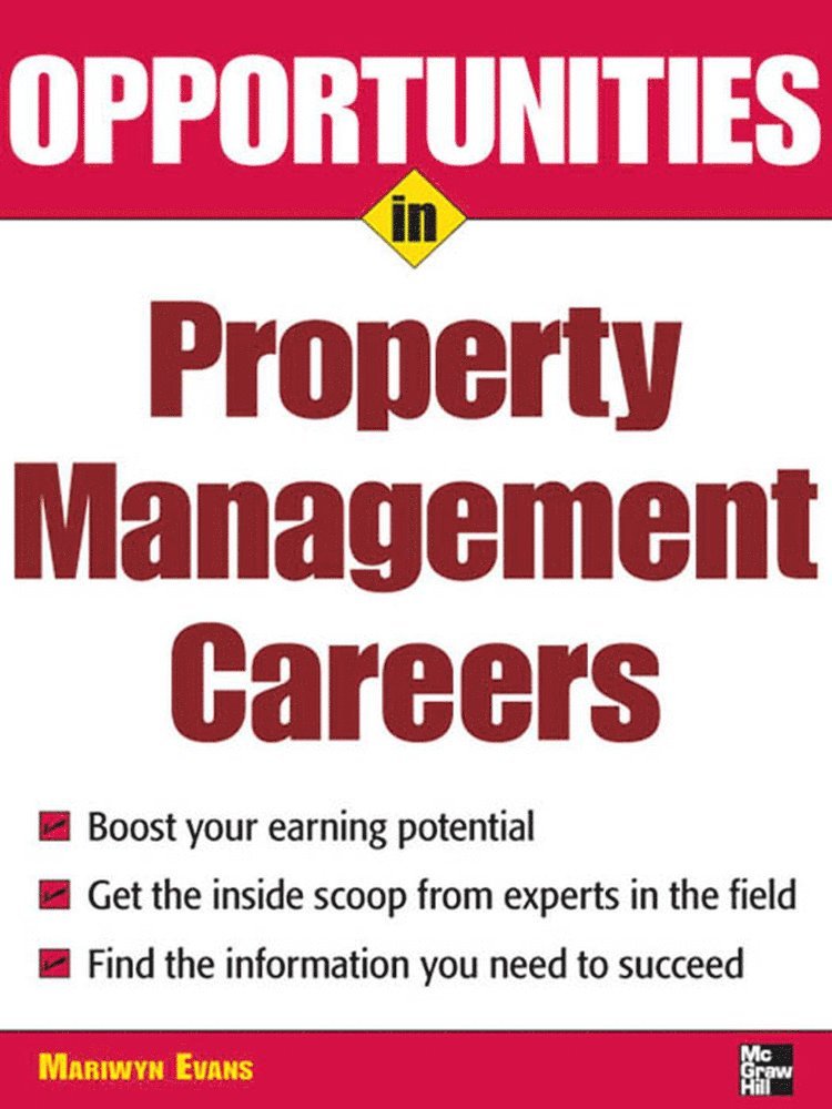 Mariwyn Evans - Opportunities in Property Management Careers, Häftad