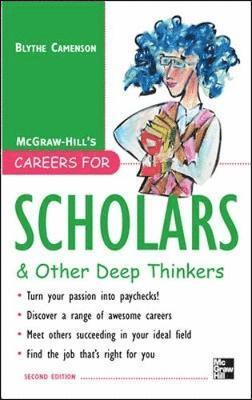 Blythe Camenson - Careers for Scholars & Other Deep Thinkers, Häftad