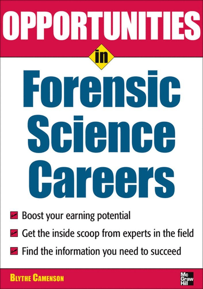 Blythe Camenson - Opportunities in Forensic Science, Häftad