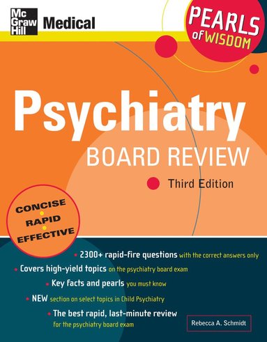 bokomslag Psychiatry Board Review: Pearls of Wisdom, Third Edition