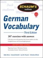 bokomslag Schaum's Outline of German Vocabulary, 3ed