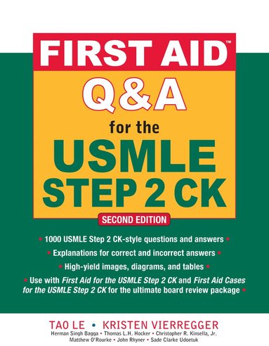 Tao Le, Kristen Vierregger - First Aid Q&A for the USMLE Step 2 CK, Second Edition, Häftad