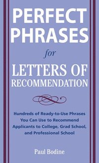 bokomslag Perfect Phrases for Letters of Recommendation