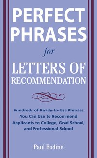 bokomslag Perfect Phrases for Letters of Recommendation