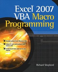 bokomslag Excel 2007 VBA Macro Programming