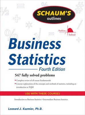 bokomslag Schaum's Outline of Business Statistics, Fourth Edition