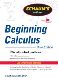 bokomslag Schaum's Outline of Beginning Calculus, Third Edition