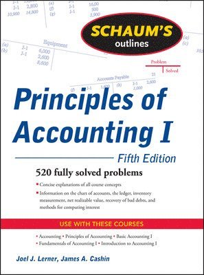 bokomslag Schaum's Outline of Principles of Accounting I, Fifth Edition