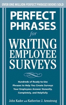 bokomslag Perfect Phrases for Writing Employee Surveys