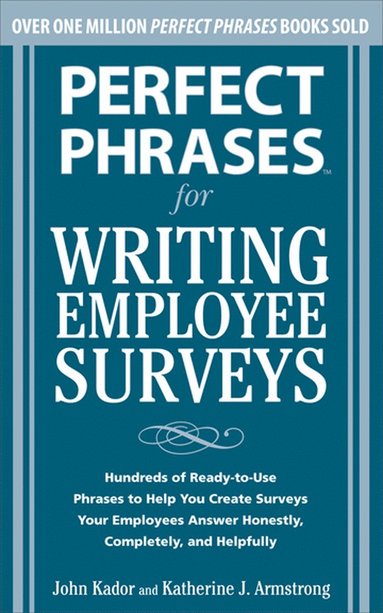 bokomslag Perfect Phrases for Writing Employee Surveys