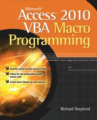 bokomslag Microsoft Access 2010 VBA Macro Programming